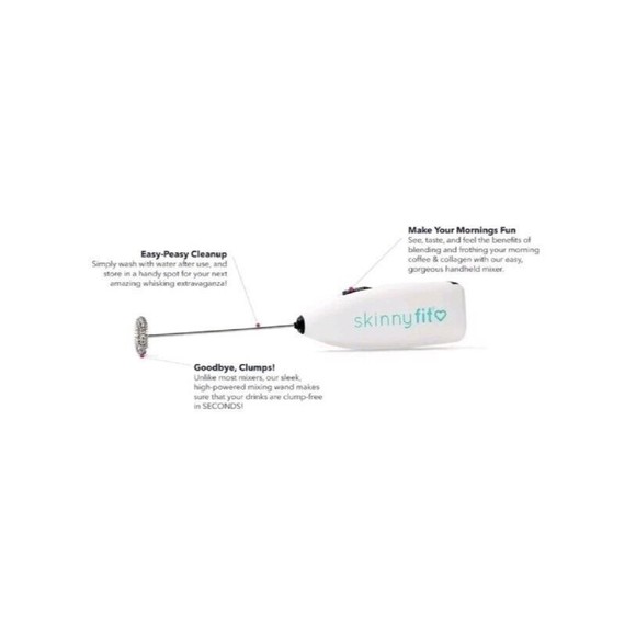 BRAND NEW Skinny Fit Battery Powered Mini Mixer Whisk Wand Blender - Picture 5 of 7